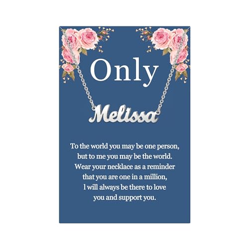 SANNYRA Namenskette, personalisierbar, 18 Karat vergoldet, versilbert, personalisierbar, Schmuckgeschenke für Frauen, Pre-made Name, Edelstahl, Kein Edelstein SANNYRA Namenskette, personalisierbar, 18 Karat vergoldet, versilbert, personalisierbar, Schmuckgeschenke für Frauen, Pre-made Name, Edelstahl, Kein Edelstein von SANNYRA