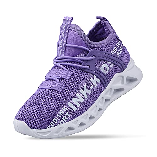 SANPON Turnschuhe Kinder Sportschuhe Jungen Laufschuhe Outdoor Sneakers Running StraßEnlaufschuhe Leicht Violett EU38 von SANPON