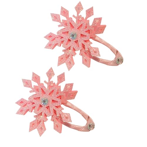 1 Paar Prinzessinnen-Schneeflocken-Haarspangen für Kinder und Frauen, seitliche Haarspange für Urlaub, Festival, Haarspangen für Partys von SANRLO