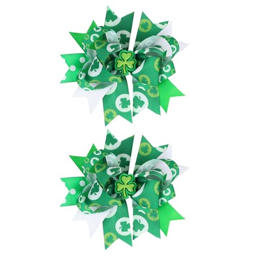 2 x irische Festival-Haarschleifen für Kinder, Haarschmuck, Party-Haarteile für Urlaubs-Outfits und Feiern von SANRLO