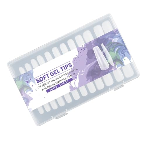 240PCS Vollständige Abdeckungen Nägel Tipps Matte Klar Mandel Für Nahtlose Und Praktische Nägel Extensions Für Frauen Mädchen von SANRLO