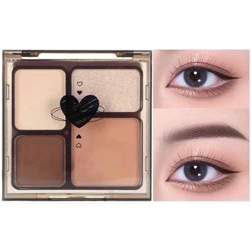 4Colors Lidschatten Paletten Pigmentierte Lidschatten Glatte Textur Für Einfache Anwendung Ideal Für Make Up Enthusiasten von SANRLO