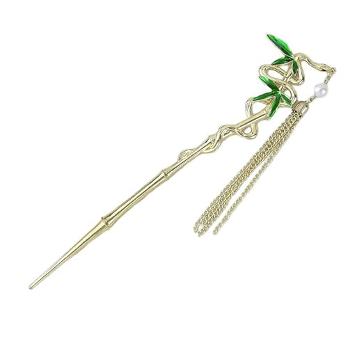 Antike Metall-Haarspange für Damen, mit Fransen, rutschfest, Essstäbchen, Haarspange, Haarklammer für Haarstyling, Haardekorationen von SANRLO