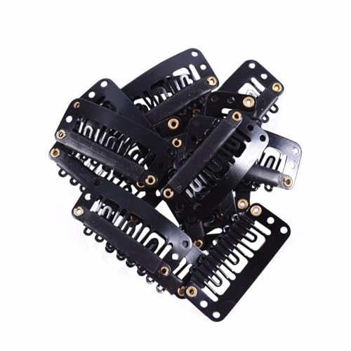 Beliebte Haarspangen mit sechs Zähnen für Frauen, Perücken, starker Griff, Clip für Frisuren, modische Seitennadeln, rutschfeste Haarspangen, 20 Stück von SANRLO