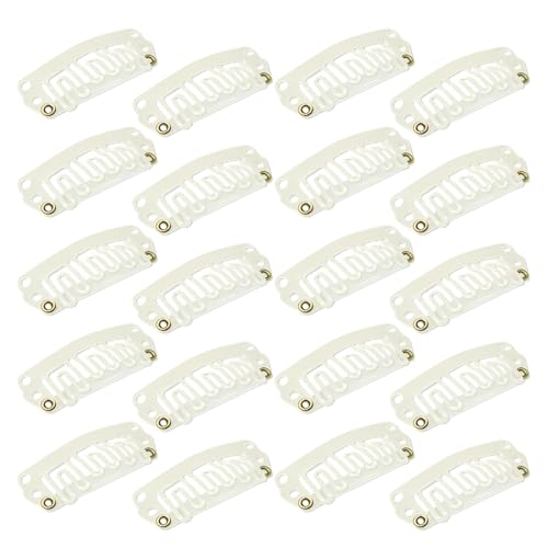 Beliebte Haarspangen mit sechs Zähnen für Frauen, Perücken, starker Griff, Clip für Frisuren, modische Seitennadeln, rutschfeste Haarspangen, 20 Stück von SANRLO