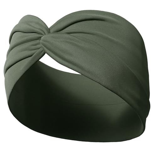Elastische Damen-Stirnbänder, weich, breit, bequemes Haarzubehör für Laufen, Sport und den täglichen Gebrauch Elastische Damen-Stirnbänder, weich, breit, bequemes Haarzubehör für Laufen, Sport und den täglichen Gebrauch von SANRLO