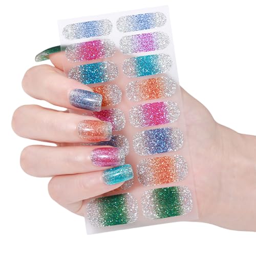 Gel Nagelaufkleber Katzenaugen Nagellackstreifen Maniküre Aufkleber Wasserfeste Gel Nagelfolien Trendige Gel Nagelstreifen von SANRLO