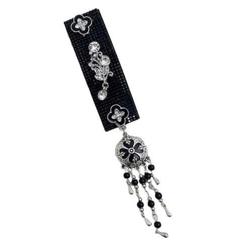 Haarspange im Vintage-Stil, mit Strasssteinen, seitliche Haarspange für Minderheitenkostüme und kulturelle Veranstaltungen von SANRLO