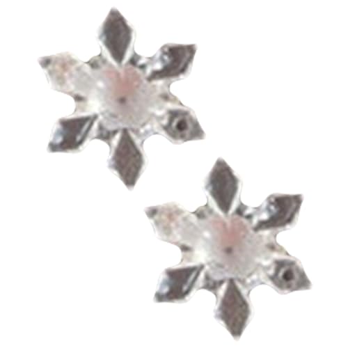 Haarspangen mit pelzigen Schneeflocken, süße Haarnadel, Weihnachten, transparent, für Damen von SANRLO