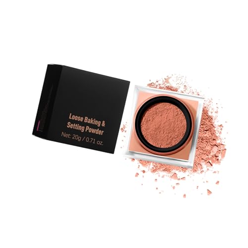 Lockeres Back- und Fixierpuder, Make-up-Einstellung, Korrekturpuder, gebackenes Puder, Ölkontrolle, Gesichtspuder für Frauen und Mädchen von SANRLO