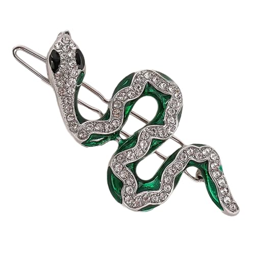 Luxuriöses Schlangen-Haar-Accessoire, verziert mit Strasssteinen, einzigartiges Haar-Accessoire für Party, Hochzeit von SANRLO