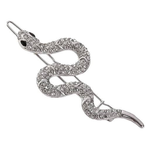 Luxuriöses Schlangen-Haar-Accessoire, verziert mit Strasssteinen, einzigartiges Haar-Accessoire für Party, Hochzeit von SANRLO