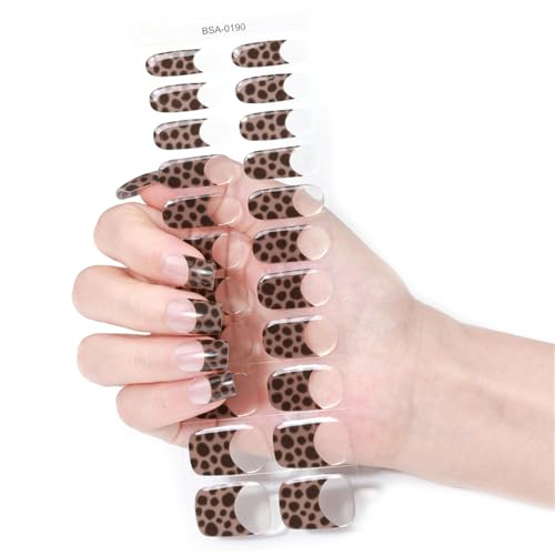 Nagellack Aufkleber Französische Gele Nagelaufkleber Nagellack Wraps Maniküre Aufkleber Gele Nagelstreifen von SANRLO