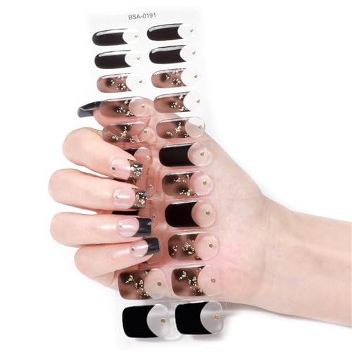 Nagellack Aufkleber Französische Gele Nagelaufkleber Nagellack Wraps Maniküre Aufkleber Gele Nagelstreifen von SANRLO