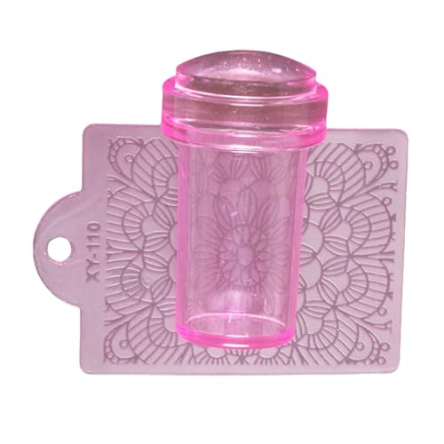 Nagelstempel Set Französische Spitze Nagelwerkzeug Silikon Nagelstempel Nagelschaber Nägel Gelee Stempel Für Gel Nagellack von SANRLO