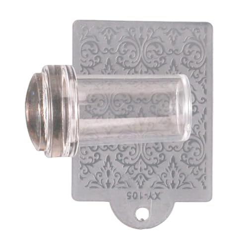 Nagelstempel Set Französische Spitze Nagelwerkzeug Silikon Nagelstempel Nagelschaber Nägel Gelee Stempel Für Gel Nagellack von SANRLO