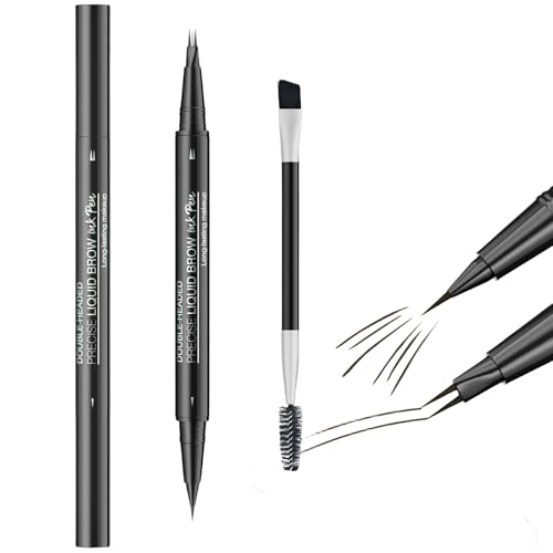 Professionelles Augenbrauen-Make-up-Set mit präzisem Bleistift und Mischpinsel für Frauen, natürliches Augenbrauen-Kosmetik-Zubehör von SANRLO