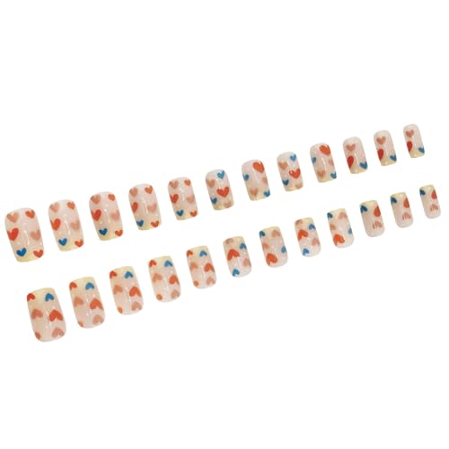 Quadratische Nägel Tipps Künstliche Nägel Kleber Auf Den Nägeln Aufklebende Nägel Aufdrückende Nägel Künstliche Falsche Nägel Für Damen Und Mädchen von SANRLO