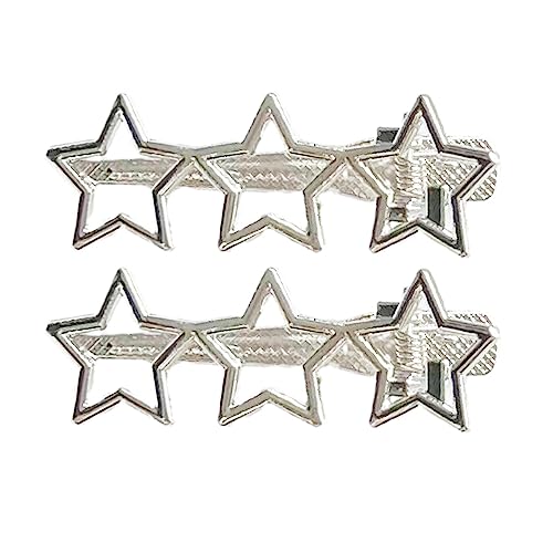 SANRLO Haarspangen, Stirnbänder, Haar-Accessoires für Damen, 1 Stück/2 Stück, zarte, glitzernde Stern-Haarspangen, Harajuku-Haarnadel, süßes Haar, Harajuku, schimmernder Stern von SANRLO