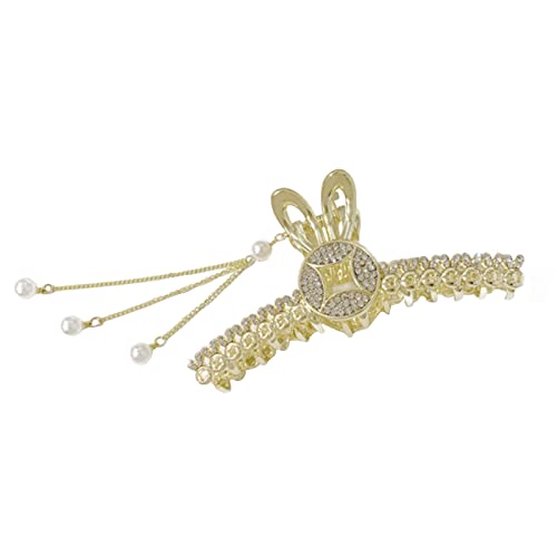 SANRLO Haarspangen, Stirnbänder, Haarschmuck für Damen, Haarklammer, chinesisches Kaninchen, Haarspange, Strass, Haarklammer, Hase, Pferdeschwanz, Haarklammer von SANRLO