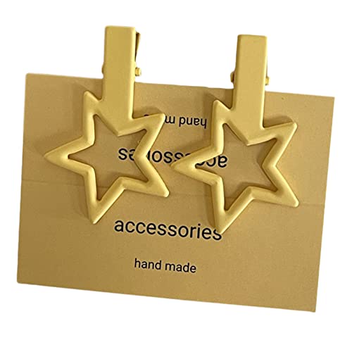 SANRLO Haarspangen, Stirnbänder, Haarschmuck für Damen, Stern-Schnappclip, Y2K-Stil, Stern-Haarnadel, süß, handgefertigt, niedliche Nadeln, Haarnadel, Kopfbedeckung, Haar-Accessoires, Frauen und von SANRLO