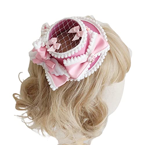 SANRLO Haarspangen, Stirnbänder, Haarschmuck für Damen, süße Frauen, Studenten, Fotoshooting, Cosplay, Haarspange, Schleife, Dekoration, ausgehöhlt, Zylinderform, Haarnadeln, zarte Haarspange von SANRLO