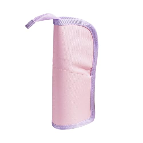 SANRLO R Federmäppchen, kreatives Stifteetui, faltbar, großes Fassungsvermögen, mit Reißverschluss, Stifthalter für Kinder, Studenten, Geburtstagsgeschenk, Pink, 23*9.2CM, Taschen-Organizer von SANRLO