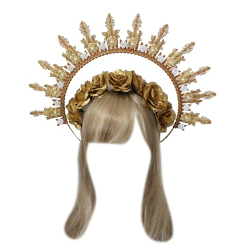 SANRLO Stirnbänder, Haar-Accessoires für Damen, DIY-Stirnband, Prinzessinnen-Haarschmuck, Festzug, Abschlussball, Party, Requisiten, Vintage-Tiaras, Haarreif für Frauen von SANRLO