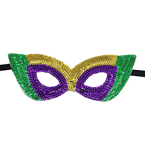 SANRLO Stirnbänder, Haar-Accessoires für Damen, Mardi GrasEyeMaske, Mardi GrasKopfschmuck, Stirnband, Augenmaske, Brille, Maskerade, Maske, Halloween-Maske von SANRLO