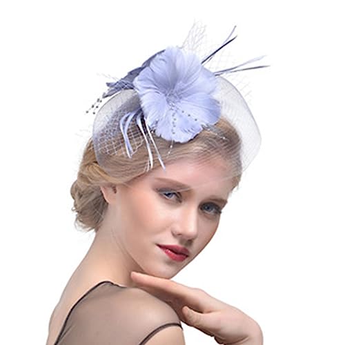 SANRLO Stirnbänder, Haar-Accessoires für Damen, Vintage-Fascinator, Haarspange, exquisite Rose für Teeparty, Hochzeit, Kostüm, Pillbox, Hut, Damen-Kopfbedeckung für Beerdigung/Hochzeit von SANRLO