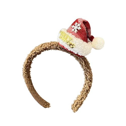 SANRLO Stirnbänder, Haar-Accessoires für Damen, festliches Stirnband, Heiligabend, Kopfschmuck, Weihnachtsmannmütze, Haarspange für Erwachsene, Kinder, Urlaub, Kostüm, Partygeschenk, alle von SANRLO