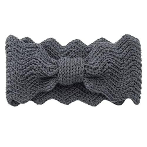 SANRLO Stirnbänder, Haar-Accessoires für Damen, gestricktes Winter-Haarband, elastische Schleifen, geknotetes Stirnband, Winter-Kopfwickel, Outdoor-Ohrwärmer, weich, warm, Ohrenschützer für Kopfwickel von SANRLO