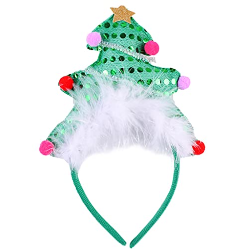 SANRLO Stirnbänder, Haarschmuck für Damen, Geweih, Haarreifen für Mädchen, Gesicht waschen, niedliches Stirnband, Weihnachtsbaum-Kopfbedeckung, Kinder-Weihnachtskostüm von SANRLO