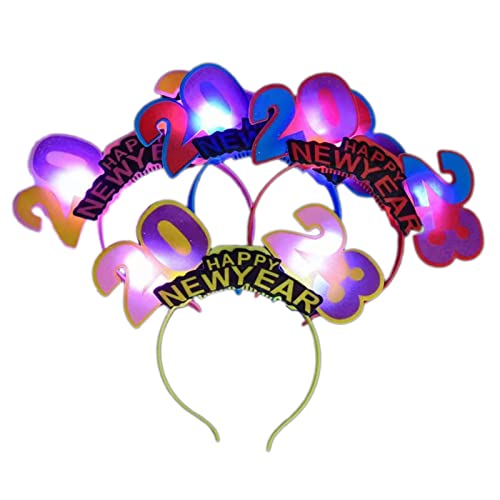SANRLO Stirnbänder, Haarschmuck für Damen, Glitzer, arabische Ziffern, Haarreif, Live-Übertragung, Haarhalter, Weihnachtsfeier, Kostüm, Kopfbedeckung für Kinder von SANRLO