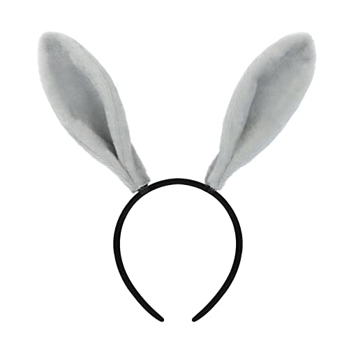 SANRLO Stirnbänder, Haarschmuck für Damen, Plüsch-Ohrform, Haarreifen für Damen, Teenager, Make-up, Stirnband für Ostern, Halloween, Karneval, Cosplay, Haarschmuck von SANRLO