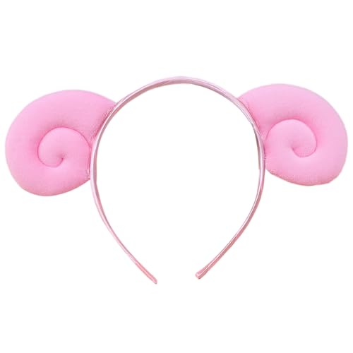 SANRLO Stirnbänder, Haarschmuck für Damen, Schaf-Stirnband für Kinder, Schafshorn-Stirnband, Ziegenhorn-Stirnband, Schafohr-Stirnband, Antilopen-Haarband, Schaf-Haarband von SANRLO