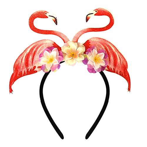SANRLO Stirnbänder, Haarschmuck für Damen, Sommer-Haarreifen für Party, Haarband, Hawaii-Party, Palme, Kaktus, Flamingo, Themenversammlung von SANRLO