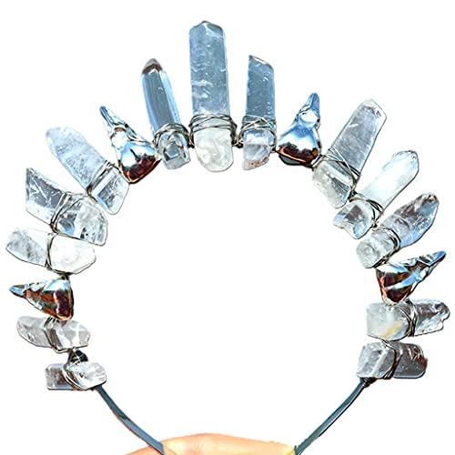 SANRLO Stirnbänder, Haarschmuck für Damen, Stammeskrähen-Schmuck-Stirnband, transparent für Kristall-Hexenkrone von SANRLO