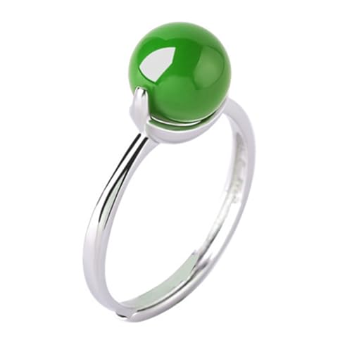 SANRLO Unisex-Ring mit Perlen, Fingerschmuck, modischer Ehering, verstellbare Größe, Öffnungsringe, Metallmaterial, verstellbare Ringe, Size reference picture, Metall von SANRLO