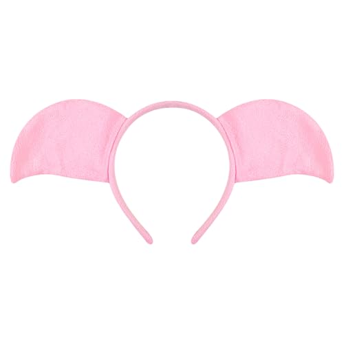 SANRLO Tierschweines Muster Stirnbänder Weich Bequeme Kopfbedeckung Plüsch Frauen Haar Hoop Für Kindergeburtstagsfeier von SANRLO