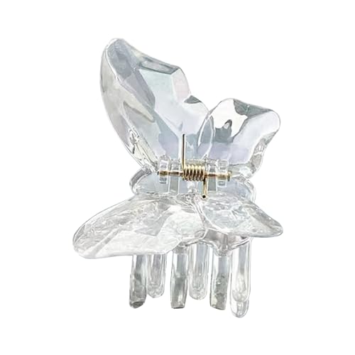 Transparente Haarklammer in Schmetterlingsform, seitliche Zöpfe, für Damen, Hautpflege, Make-up, Waschen, Gesicht, Haarklammer, Hochzeit, Party, große Haarklammer für Damen, dünnes Haar, Haarklammer von SANRLO