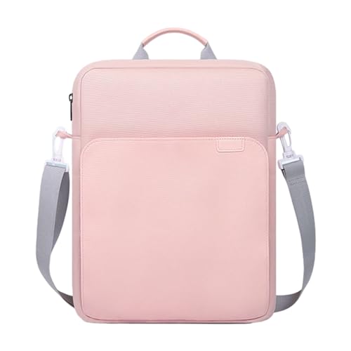Vielseitige Tablet-Schultertasche mit mehreren Fächern, Handtasche für 11-13-Zoll-Laptops, Rose Powder#33 cm von SANRLO