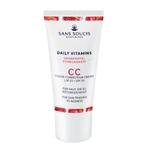 Sans Soucis CC Cream M Granatapfel Anti Redness mit Lichtschutzfaktor 20 30 ml – Gesichtspflege getönte Tagescreme Foundation Anti Aging Pflege Daily Vitamins Sans Soucis CC Cream M Granatapfel Anti Redness mit Lichtschutzfaktor 20 30 ml – Gesichtspflege getönte Tagescreme Foundation Anti Aging Pflege Daily Vitamins von SANS SOUCIS BADEN-BADEN
