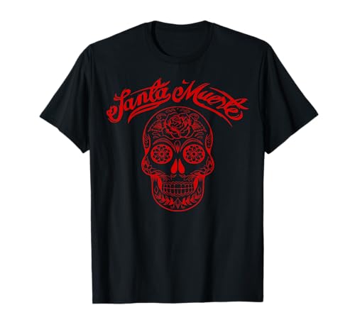 SANTA MUERTE MEXICAN SKELETT GOTHIC MAYO DAMEN HERREN MÄNNER T-Shirt SANTA MUERTE MEXICAN SKELETT GOTHIC MAYO DAMEN HERREN MÄNNER T-Shirt von SANTA MUERTE MEXICAN SKELETT GESCHENKE HALLOWEEN
