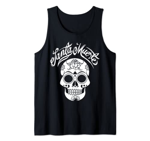 SANTA MUERTE MEXICAN SKELETT GOTHIC MAYO DAMEN HERREN MÄNNER Tank Top SANTA MUERTE MEXICAN SKELETT GOTHIC MAYO DAMEN HERREN MÄNNER Tank Top von SANTA MUERTE MEXICAN SKELETT GESCHENKE HALLOWEEN