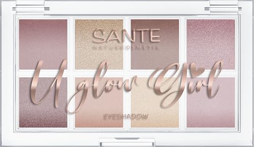 SANTE Naturkosmetik U Glow Girl Eyeshadow Palette 01 My Berry Bestie, 8 hochpigmentierte Lidschatten in Berrytönen, matte & schimmernde Farben, vegan, NATRUE-zertifiziert, Limited Edition von Sante Naturkosmetik