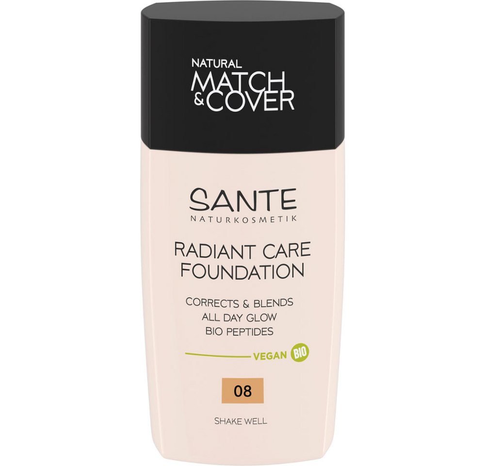 SANTE Foundation Radiant Care Golden Bronze, Gold, 30 ml von SANTE