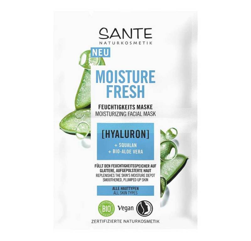 SANTE Gesichtsmaske Moisture Fresh - Feuchtigkeitsmaske 8ml von SANTE