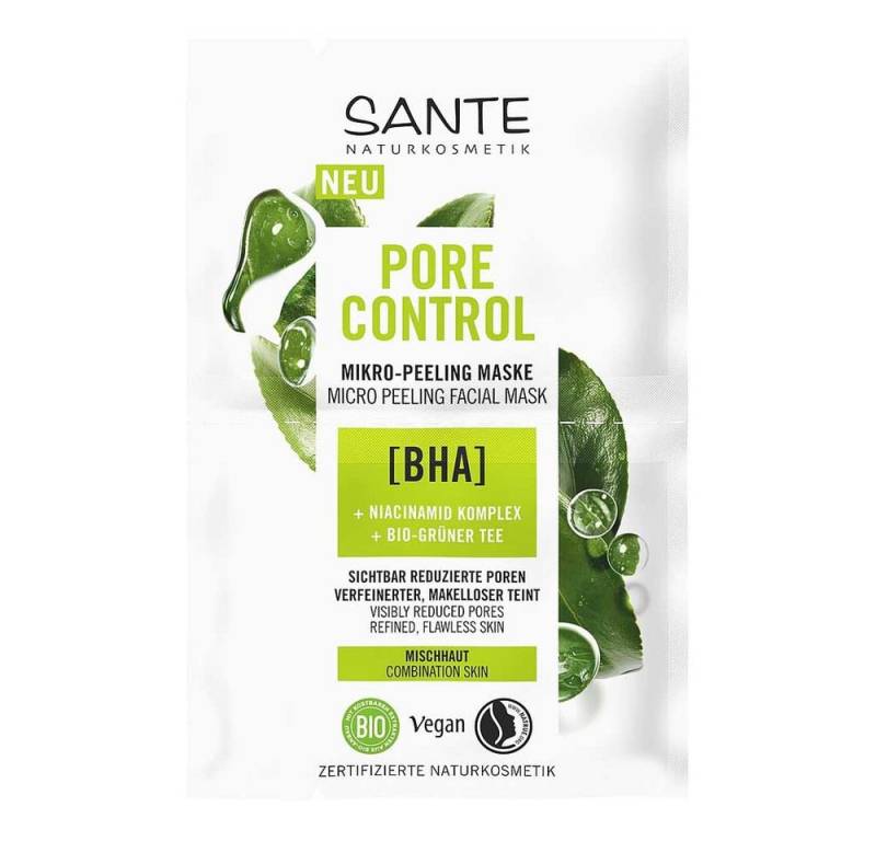 SANTE Gesichtspeeling Pore Control - Mikro-Peeling Maske 8ml von SANTE