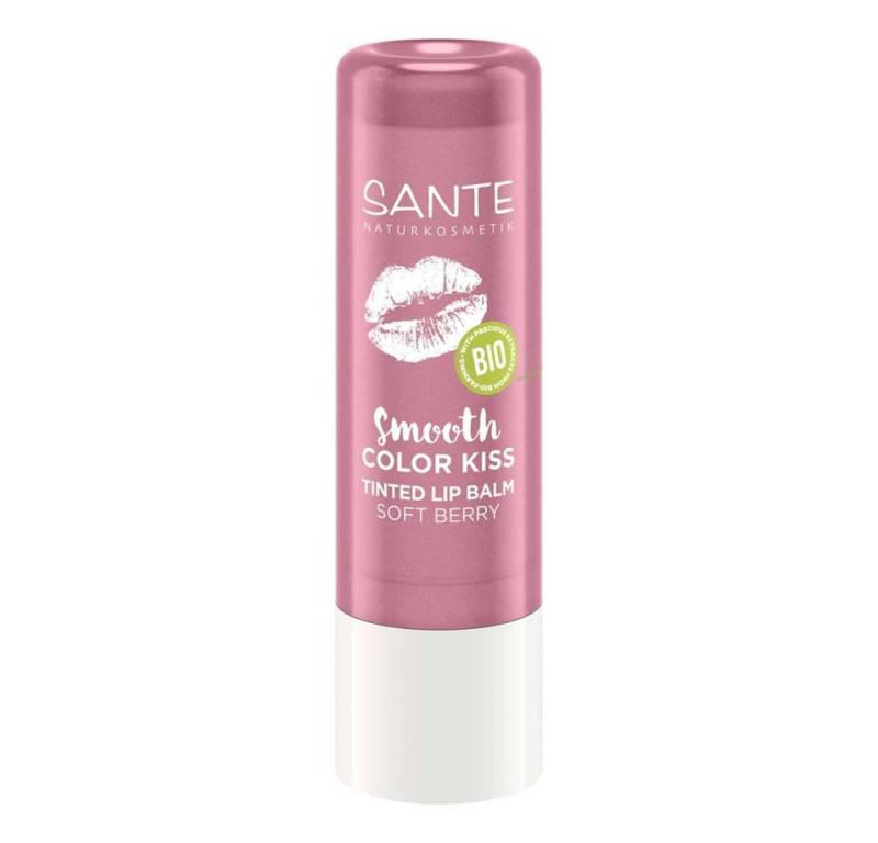 SANTE Lippenbalsam Smooth Color Kiss Tinted Lip Balm - 02 soft berry 4,8g von SANTE